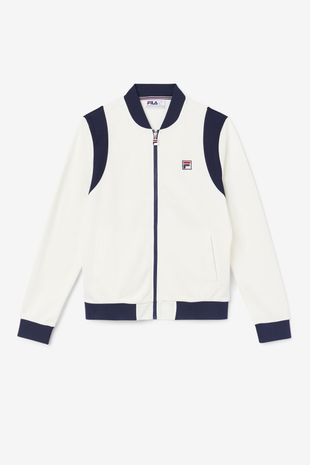 Fila Outlets Egret/navy Colton Bomber