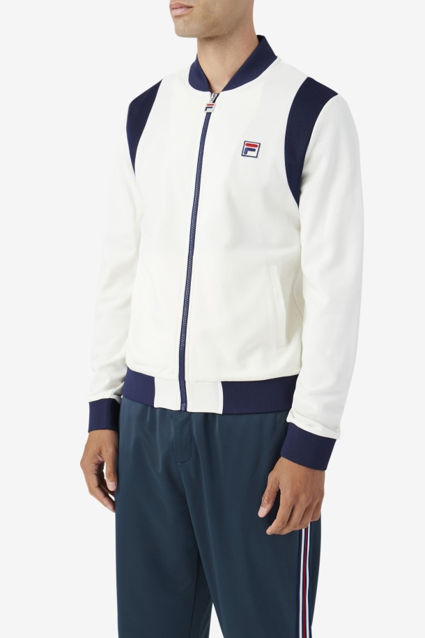 Fila Outlets Egret/navy Colton Bomber