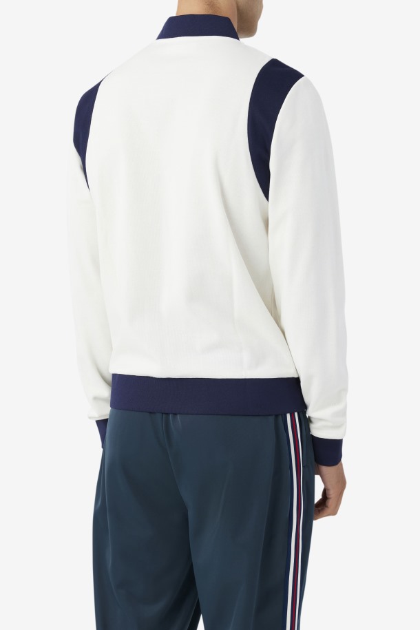 Fila Outlets Egret/navy Colton Bomber