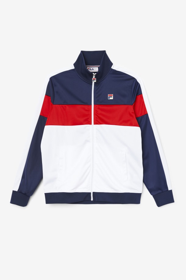 Chaqueta De Chándal De Montaje Azul Marino/blanco/rojo Fila Outlet