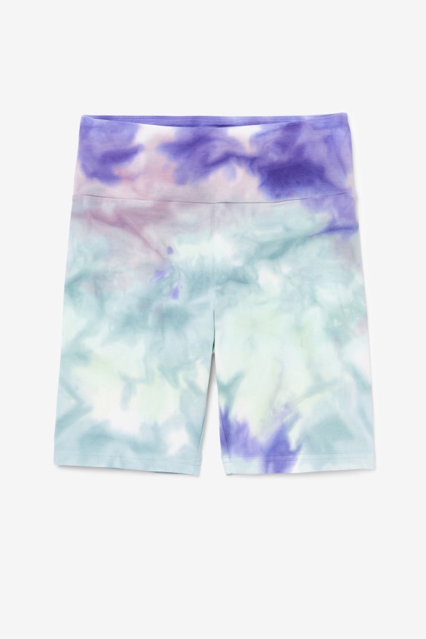 Short Ciclista Tie Dye Taima Tie Dye Aruba Azul Ofertas Fila