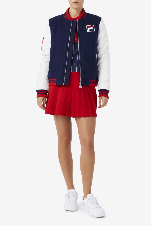 Chaqueta Dixon Varsity Azul Marino/blanco/rojo Fila Outlet
