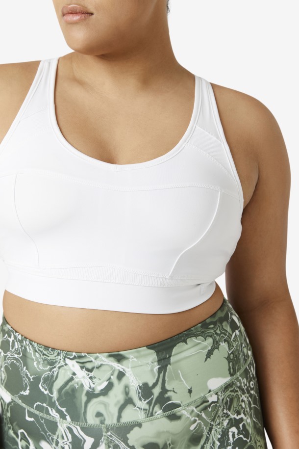 Sujetador Deportivo Uplift Racerback En Blanco De Fila Outlets
