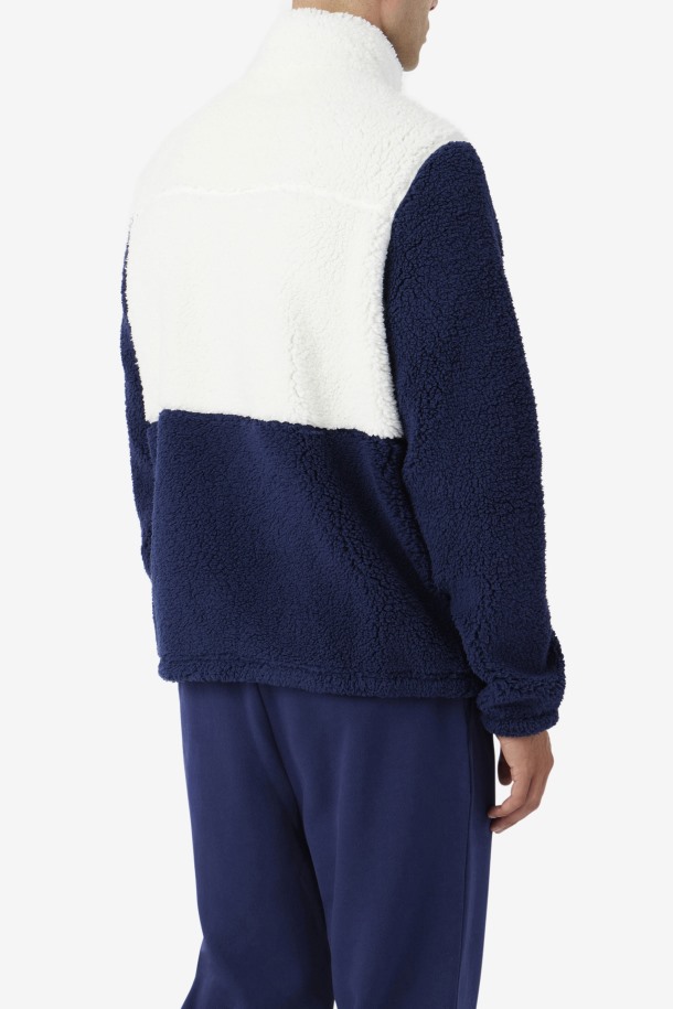 Garceta/azul Marino/lago Profundo Fila Outlets Chaqueta Sherpa Ravi