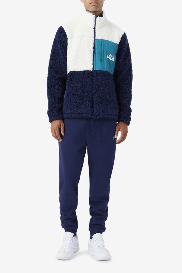 Garceta/azul Marino/lago Profundo Fila Outlets Chaqueta Sherpa Ravi