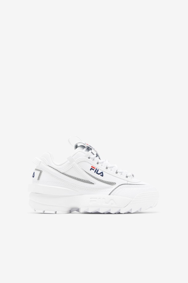 Fila Disruptor 2 Exp Para Niños Grandes Blanco/azul Marino/rojo