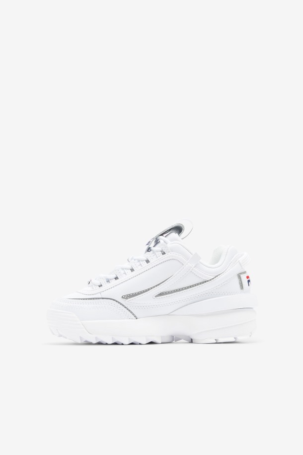Fila Disruptor 2 Exp Para Niños Grandes Blanco/azul Marino/rojo