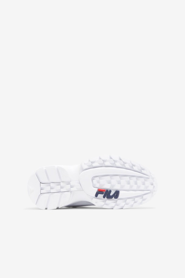 Fila Disruptor 2 Exp Para Niños Grandes Blanco/azul Marino/rojo