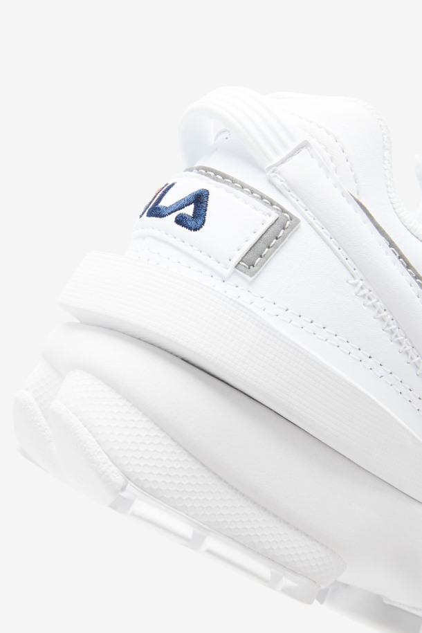 Fila Disruptor 2 Exp Para Niños Grandes Blanco/azul Marino/rojo