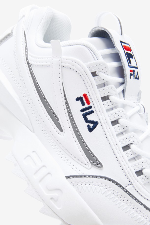 Fila Disruptor 2 Exp Para Niños Grandes Blanco/azul Marino/rojo