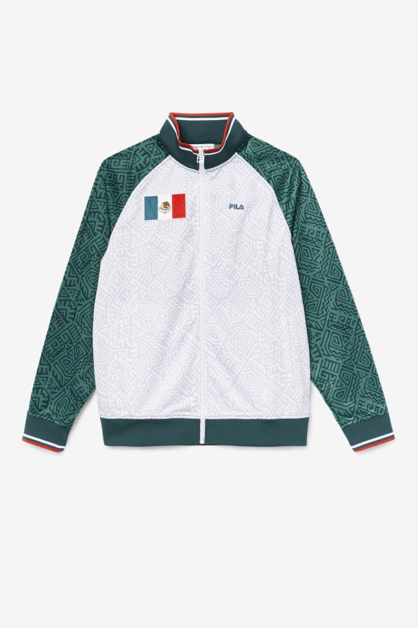 Junio Bug/blanco/fuego Rojo Fila Outlets Mexico Track Jacket