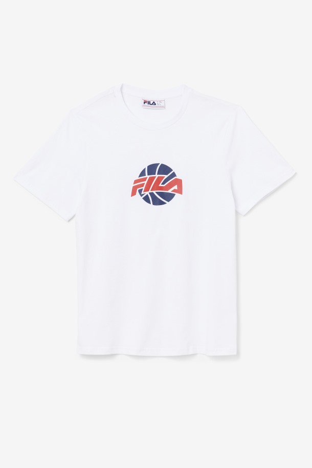 Camiseta Blanca/azul Marino/roja Nomi Outlet Fila