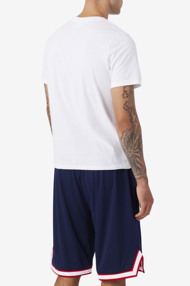 Camiseta Blanca/azul Marino/roja Nomi Outlet Fila