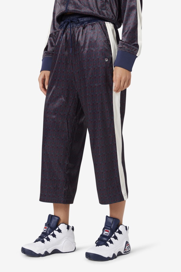 Aviana Cropped Pants Satin Row Outlets Peacoat/tofu