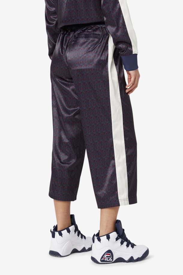 Aviana Cropped Pants Satin Row Outlets Peacoat/tofu