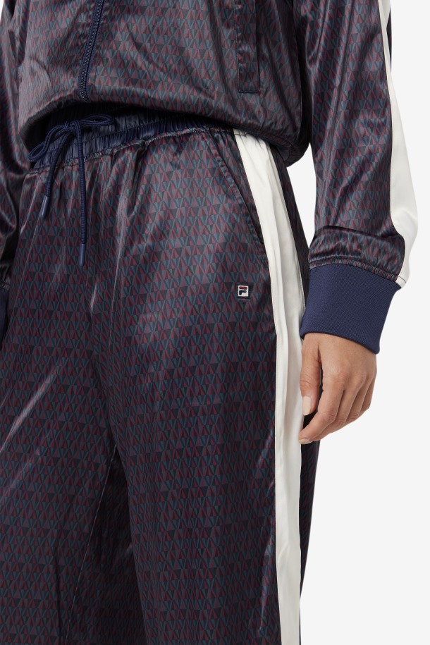 Aviana Cropped Pants Satin Row Outlets Peacoat/tofu