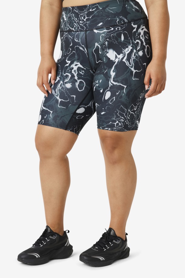 Black Marble Fila Outlets Forza 8\" Bike Short