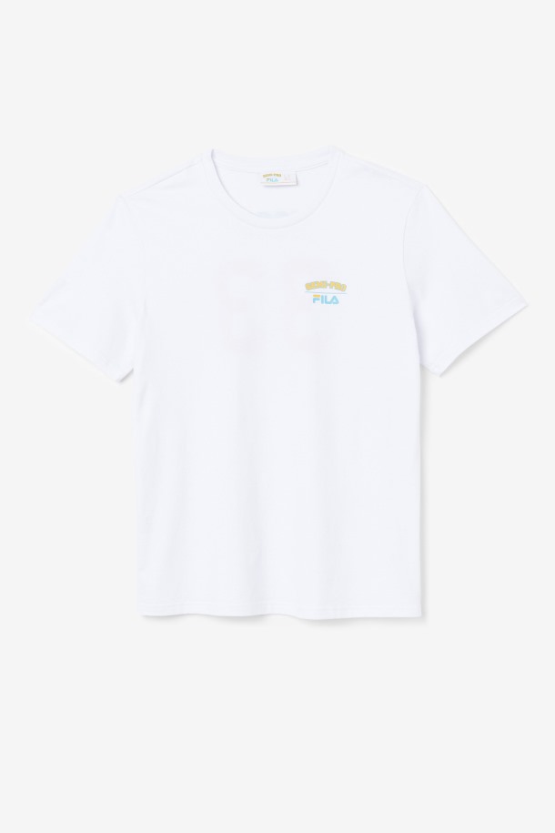 Camiseta Blanca Semi-profesional Luna Fila Outlet