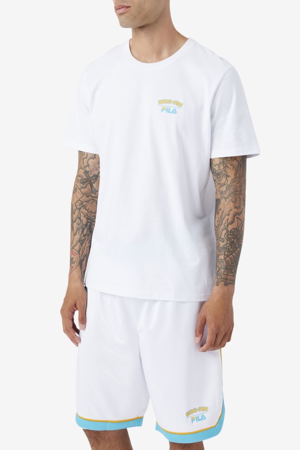 Camiseta Blanca Semi-profesional Luna Fila Outlet