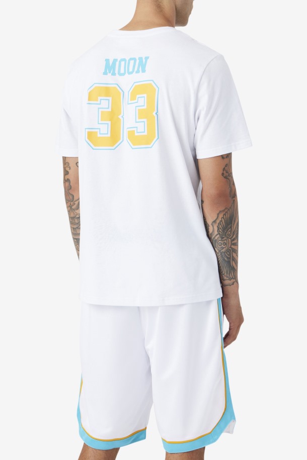 Camiseta Blanca Semi-profesional Luna Fila Outlet