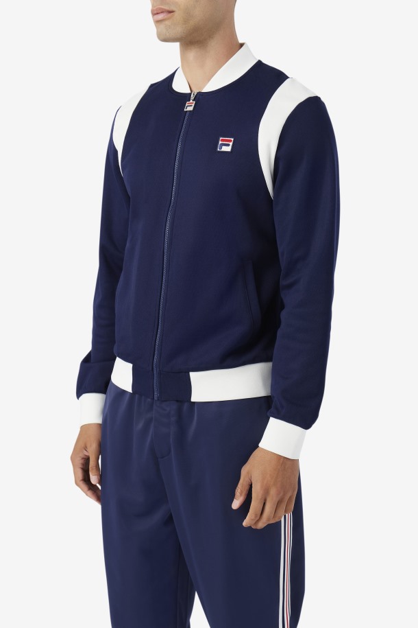 Colton Bomber Navy/egret Fila Outlets