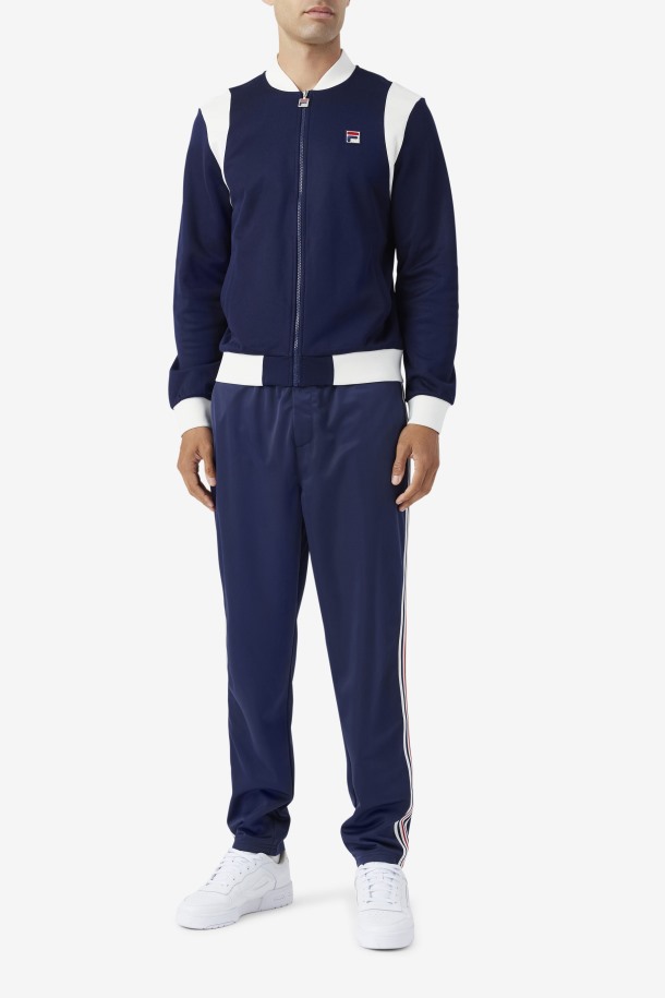 Colton Bomber Navy/egret Fila Outlets