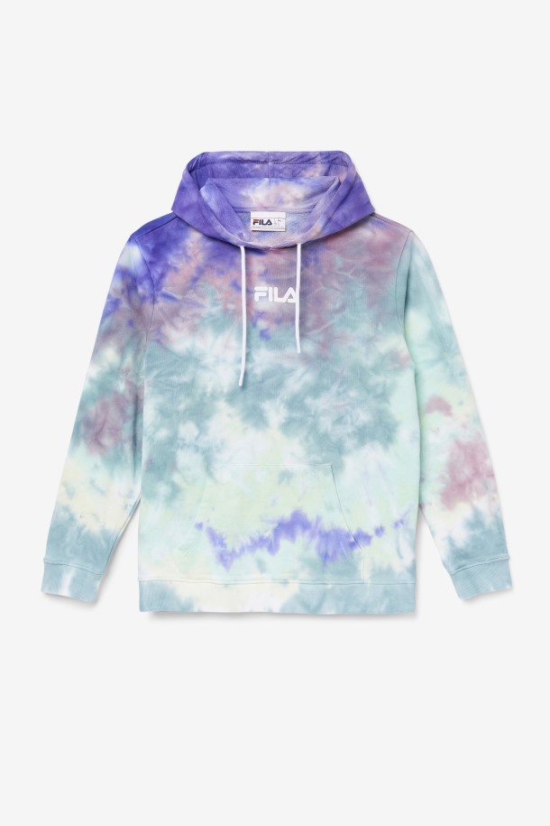 Aruba Blue Tie Dye Fila Outlets Aerolynn Sudadera Con Capucha Tie Dye