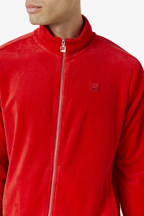 Cola Outlets Devell Terciopelo Chaqueta Roja