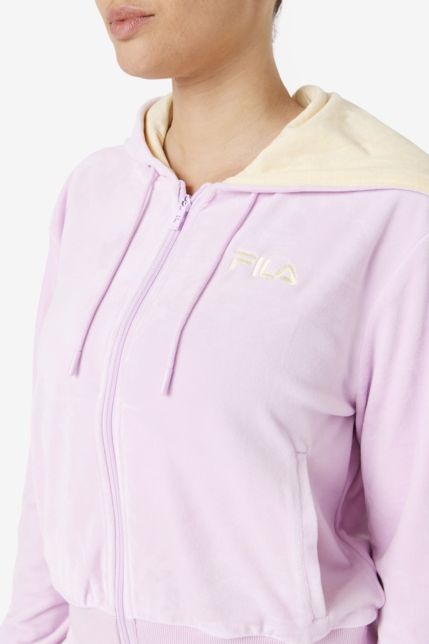 Chaqueta Terciopelo Zura Orquídea Outlet Cola