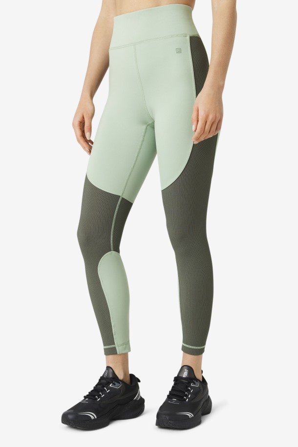 Queue Outlets Forza Leggins Anchos Texturizados Basil/thyme