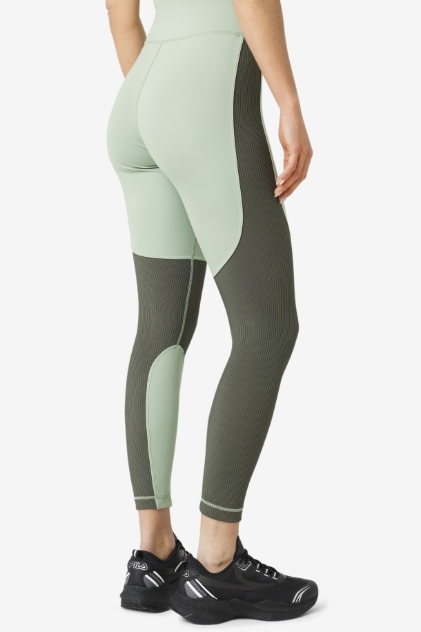 Queue Outlets Forza Leggins Anchos Texturizados Basil/thyme