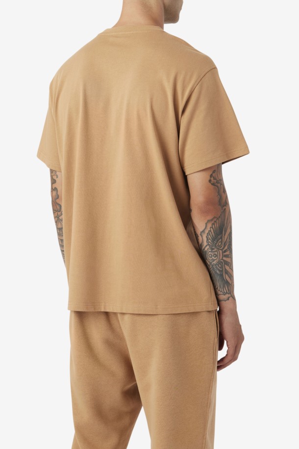 Queue Outlets Parche 2pac Camiseta Tabaco Marrón