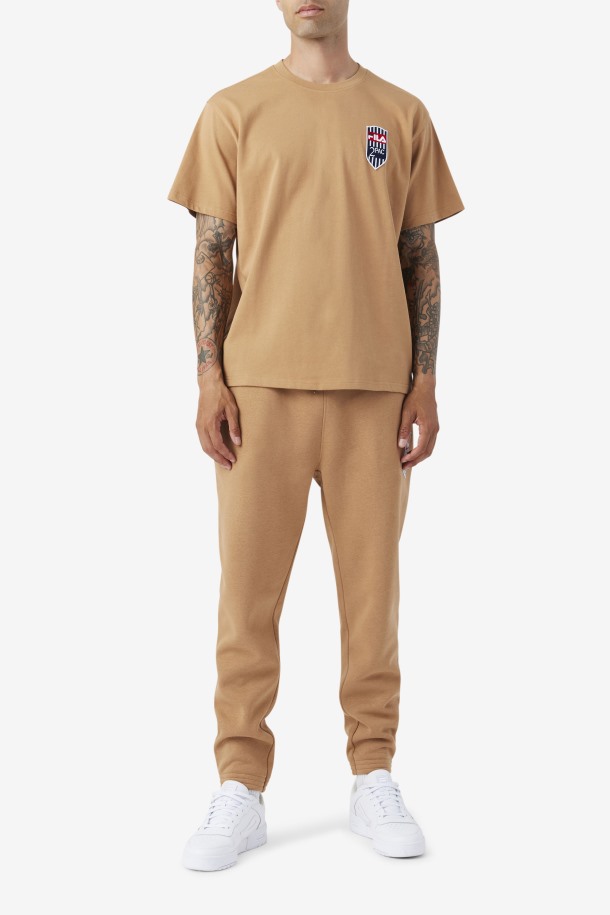Queue Outlets Parche 2pac Camiseta Tabaco Marrón