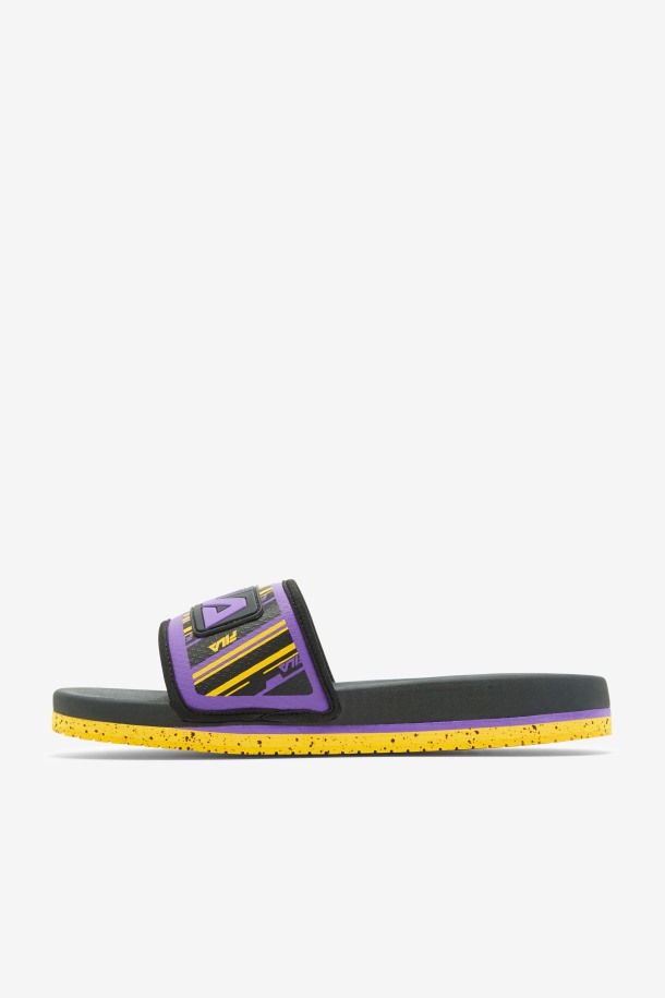 Chanclas Lunar Hombre Negro/dorado/morado Fila Outlet