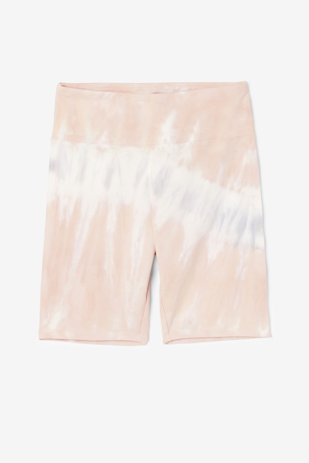 Fila Outlets Shorts Ciclistas Tie Dye Gardenia/blanco/belgian Block Taima