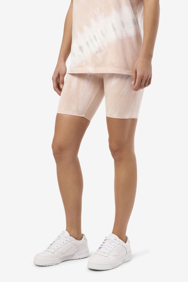 Fila Outlets Shorts Ciclistas Tie Dye Gardenia/blanco/belgian Block Taima
