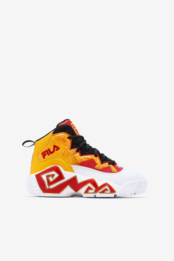 Blanco/dorado/rojo Fila Outlets Niños Grandes Mb