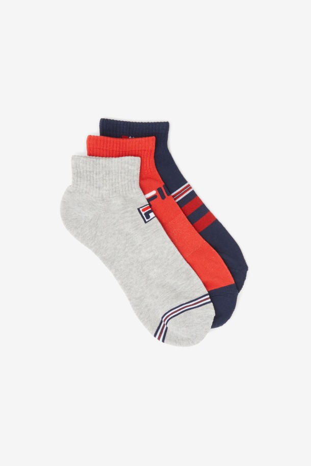 Pack De 3 Calcetines De Hombre A Rayas Azul Marino Fila Outlet