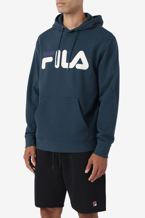 Fila Outlets Verde Azulado/egret/azul Marino Samari Sudadera Con Capucha
