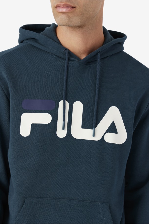 Fila Outlets Verde Azulado/egret/azul Marino Samari Sudadera Con Capucha