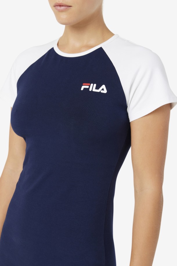 Vestido Kyra Fila Outlets Azul Marino