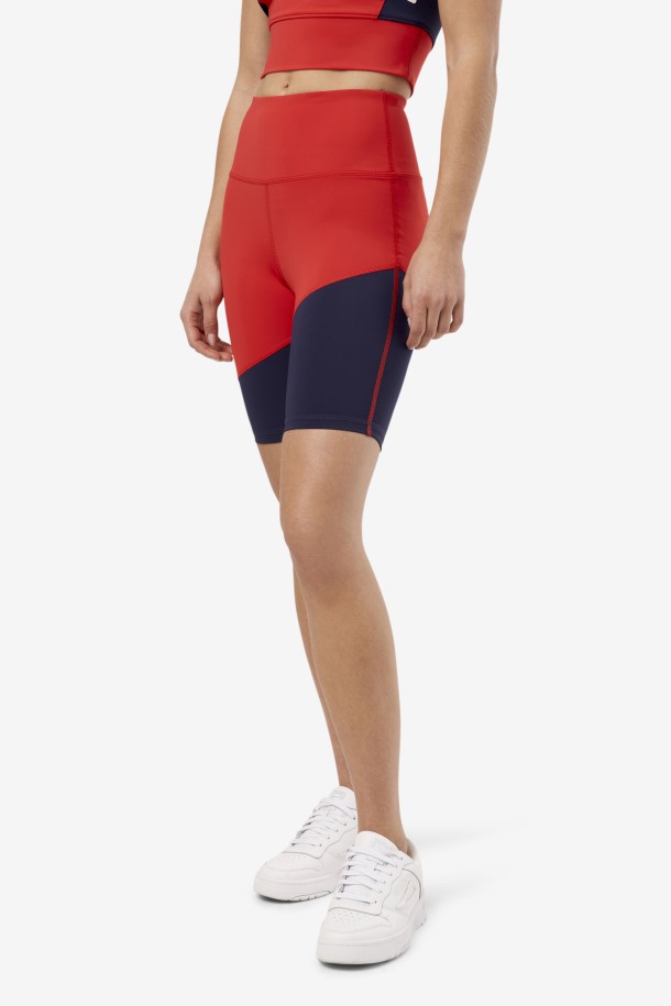 Pantalón Corto De Ciclismo Fila Outlet Rojo Marley