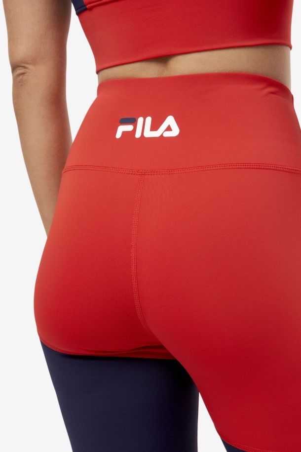 Pantalón Corto De Ciclismo Fila Outlet Rojo Marley