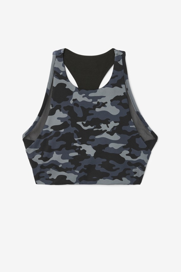 Sujetador Deportivo Uplift T-back Camo Oscuro/negro Fila Outlets