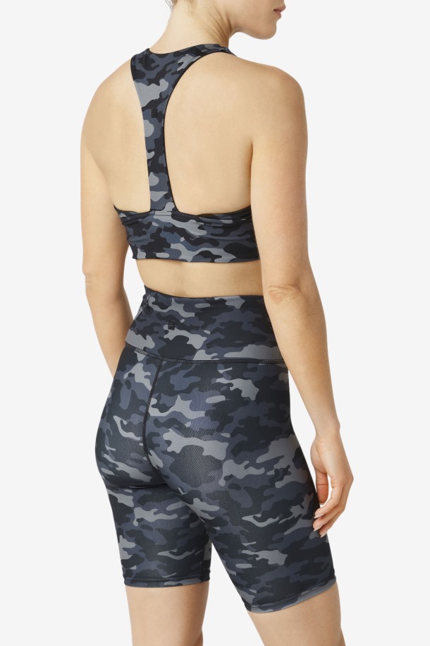 Sujetador Deportivo Uplift T-back Camo Oscuro/negro Fila Outlets