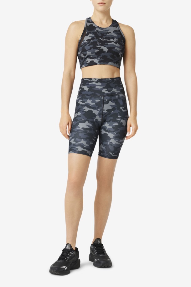Sujetador Deportivo Uplift T-back Camo Oscuro/negro Fila Outlets