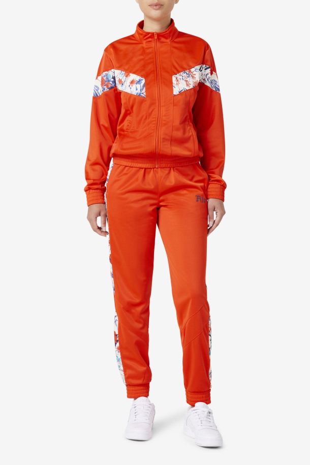 Kiara Track Pant Orange.com Fila Outlets