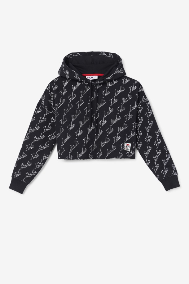 Gianna Sudadera Con Capucha Negro/gardenia Fila Outlet