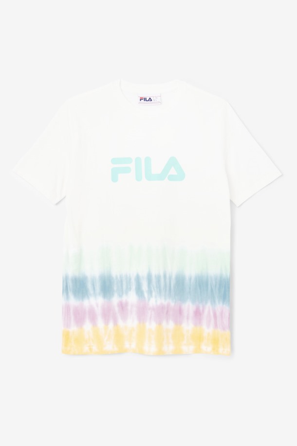 Fila Outlets Camiseta Blanca Tie Dye Alivia Tie Dye
