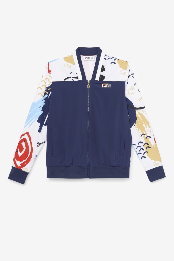 Chaqueta Chandal Estampada Fila X The Museum Peacoat/white/red Queue Outlet